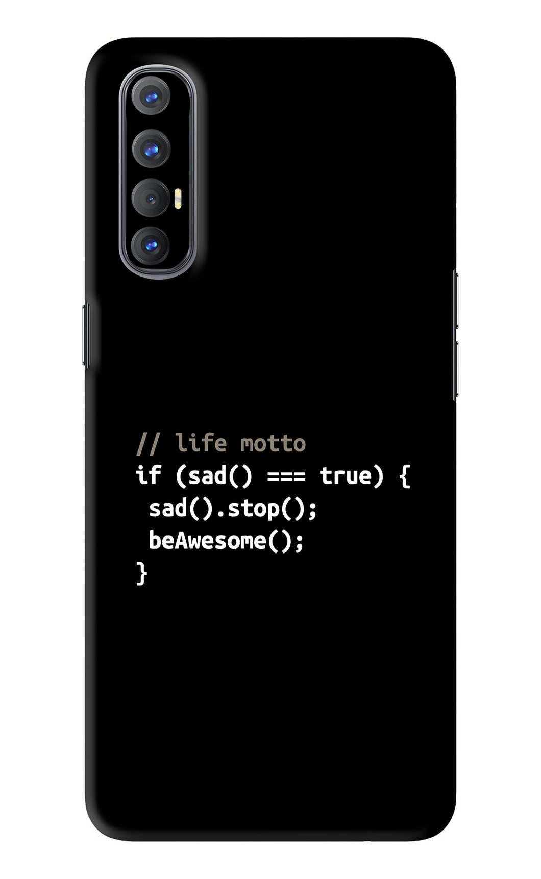 Life Motto Code Oppo Reno 3 Pro Back Skin Wrap