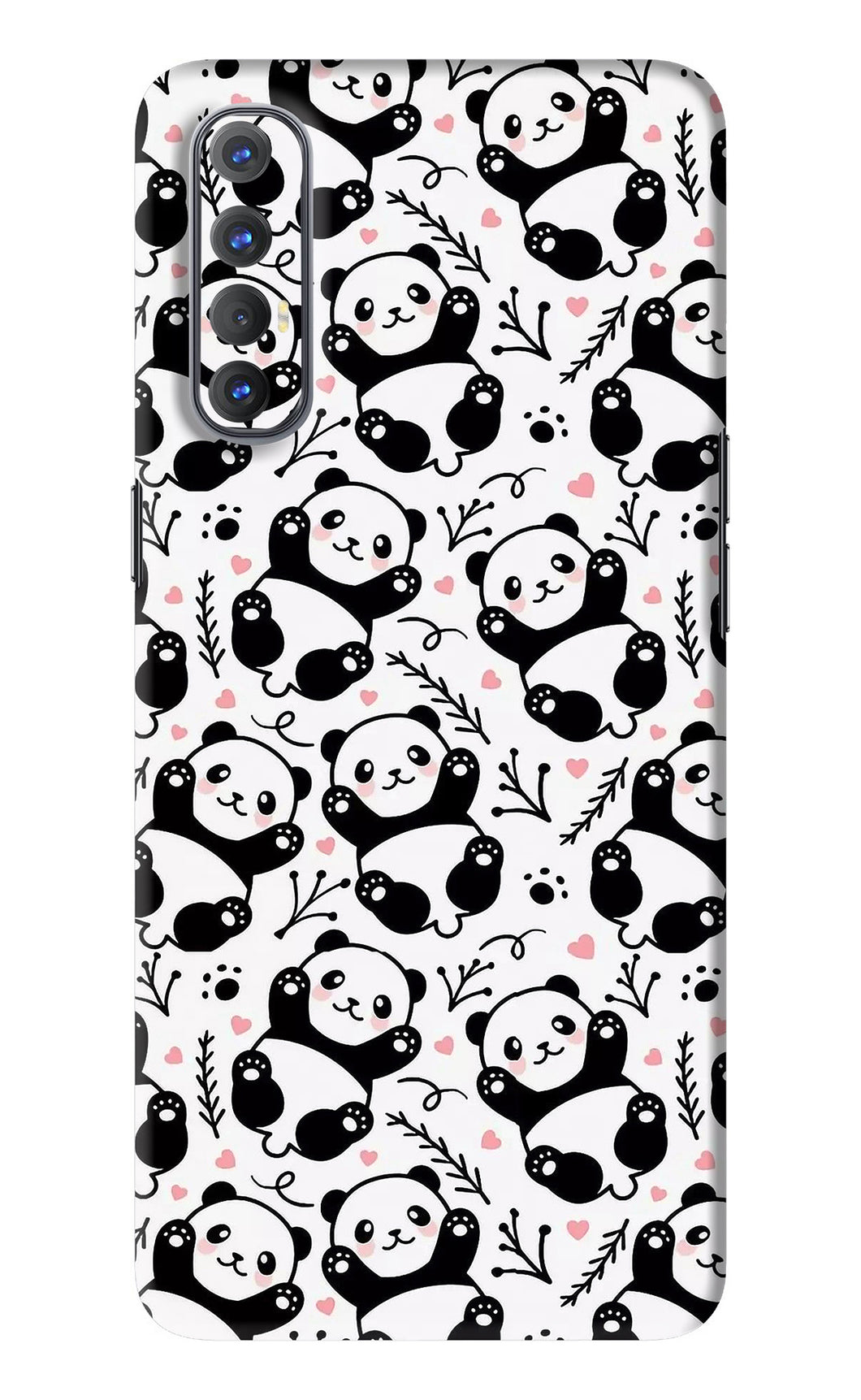 Cute Panda Oppo Reno 3 Pro Back Skin Wrap