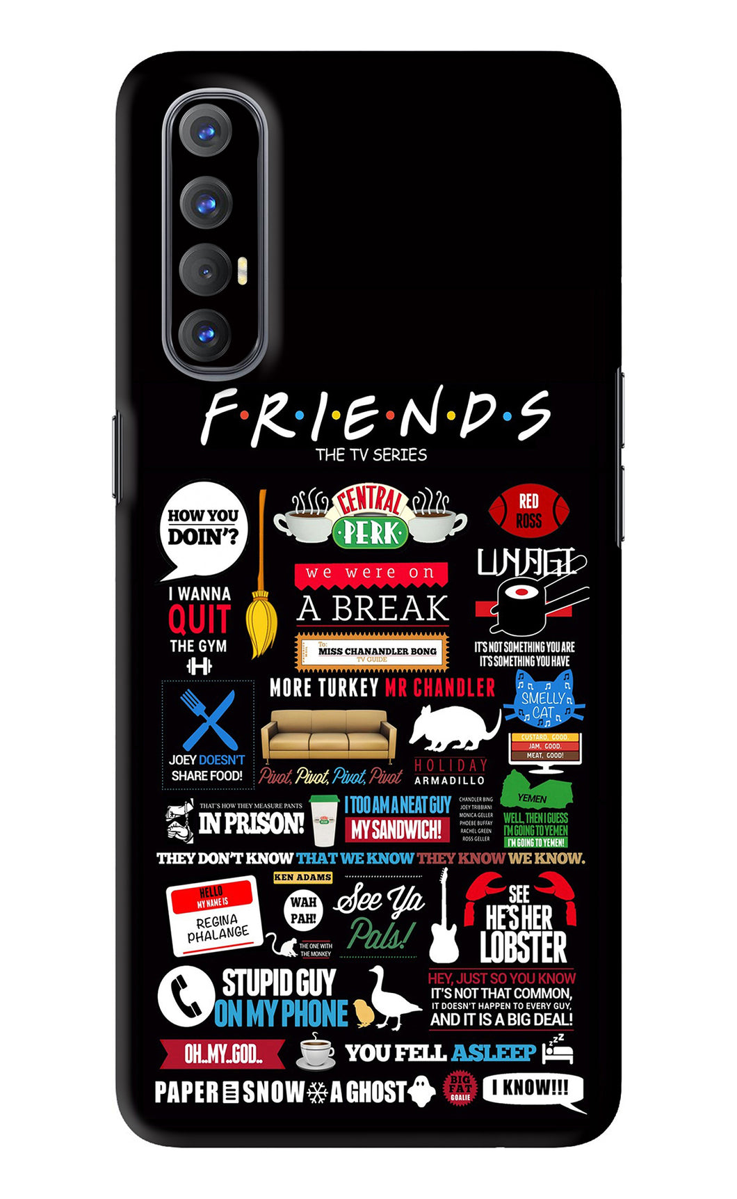 FRIENDS Oppo Reno 3 Pro Back Skin Wrap