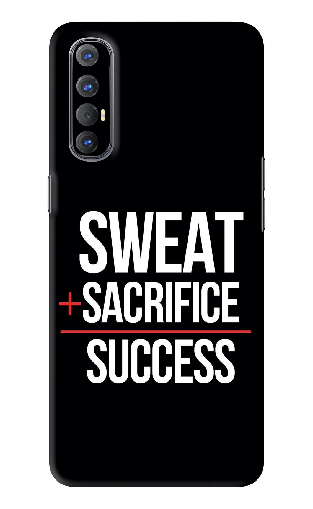 Sweat Sacrifice Success Oppo Reno 3 Pro Back Skin Wrap