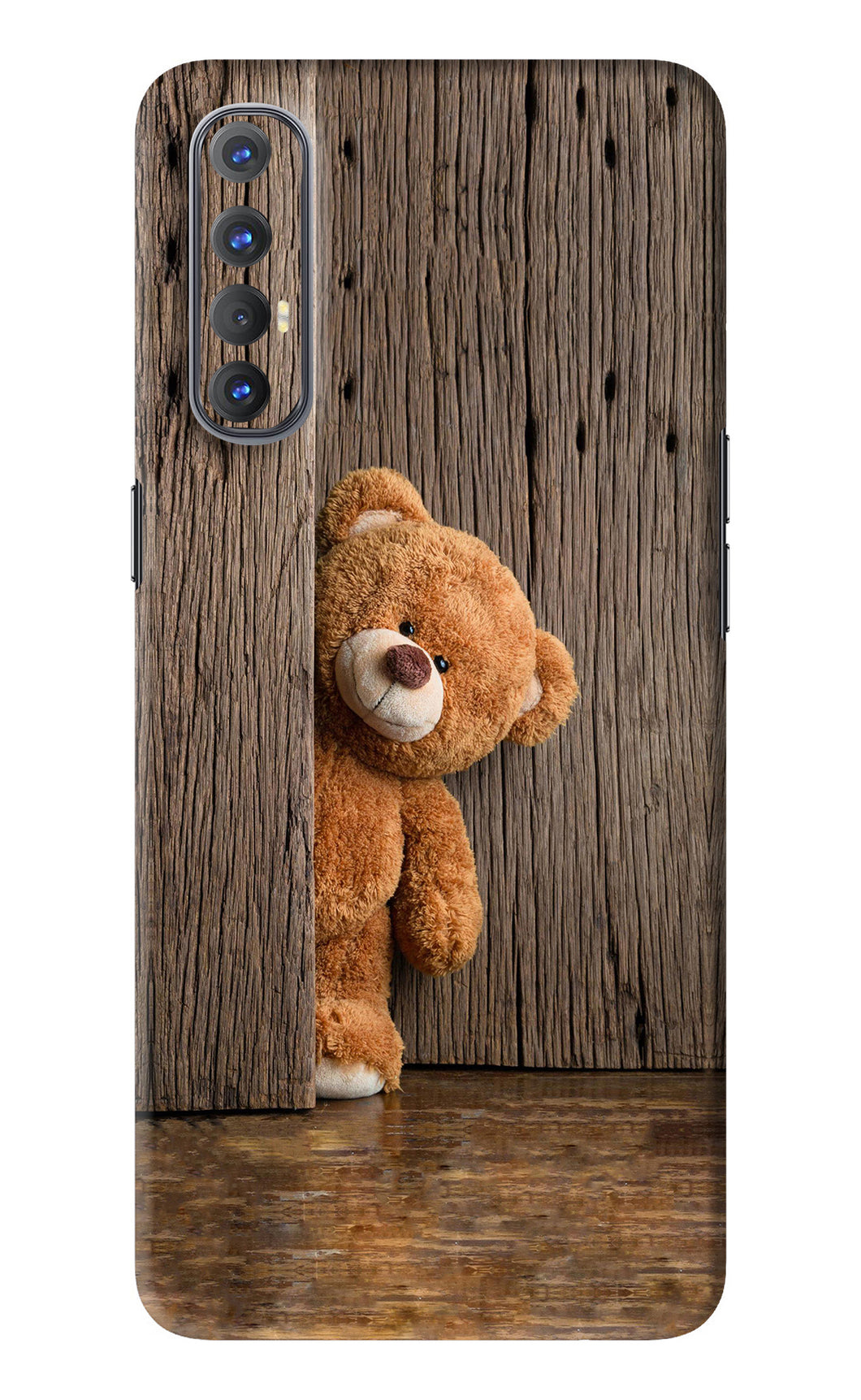 Teddy Wooden Oppo Reno 3 Pro Back Skin Wrap
