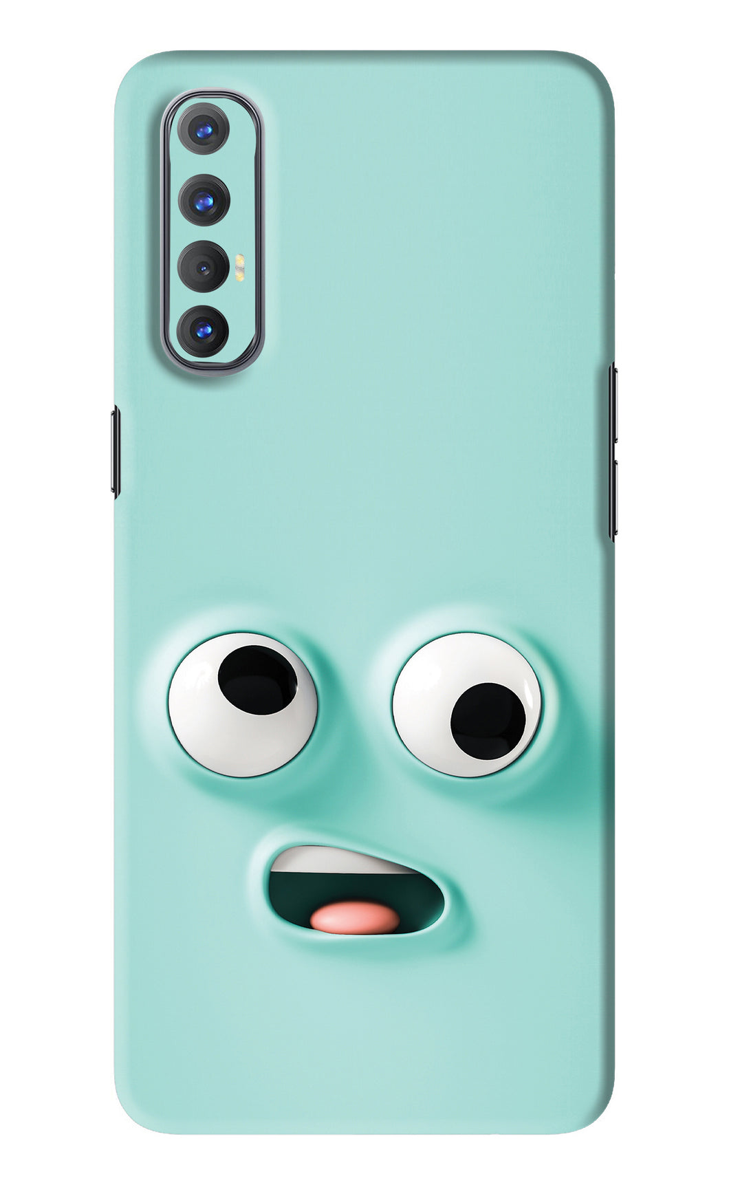 Silly Face Cartoon Oppo Reno 3 Pro Back Skin Wrap