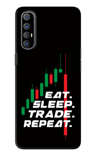Eat Sleep Trade Repeat Oppo Reno 3 Pro Back Skin Wrap