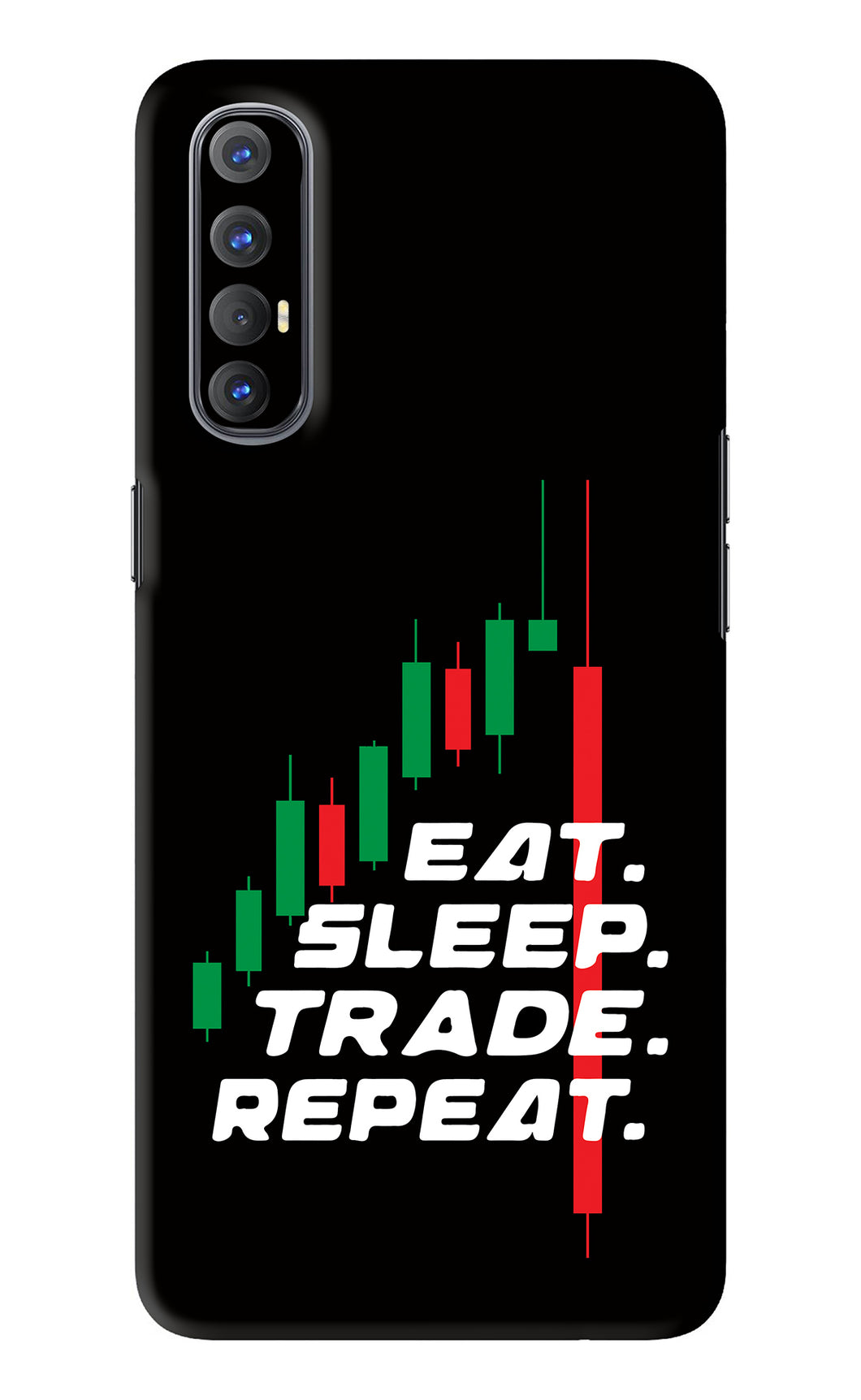 Eat Sleep Trade Repeat Oppo Reno 3 Pro Back Skin Wrap