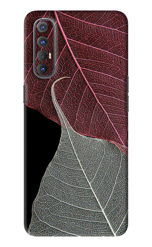 Leaf Pattern Oppo Reno 3 Pro Back Skin Wrap