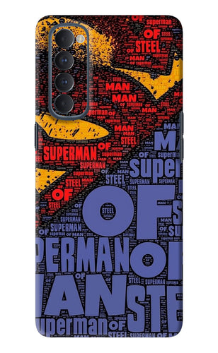 Superman Oppo Reno 4 Pro Back Skin Wrap