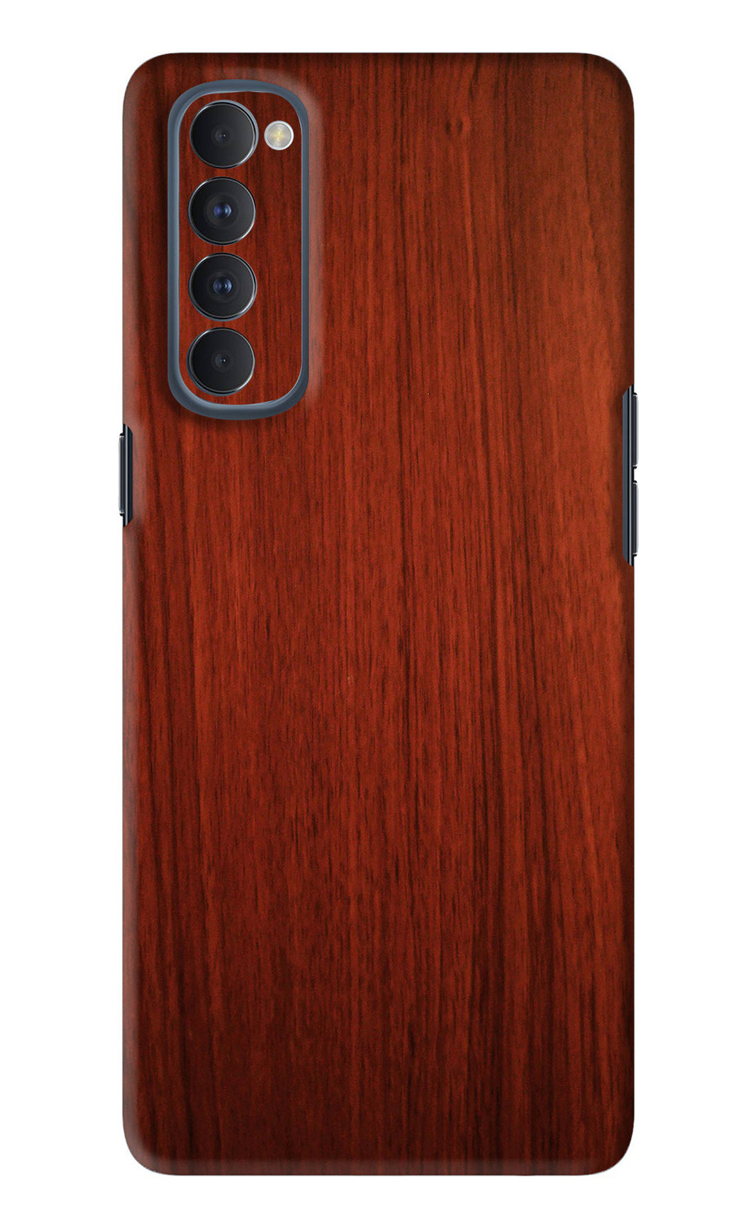 Wooden Plain Pattern Oppo Reno 4 Pro Back Skin Wrap