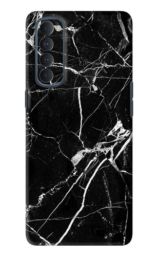 Black Marble Texture 2 Oppo Reno 4 Pro Back Skin Wrap