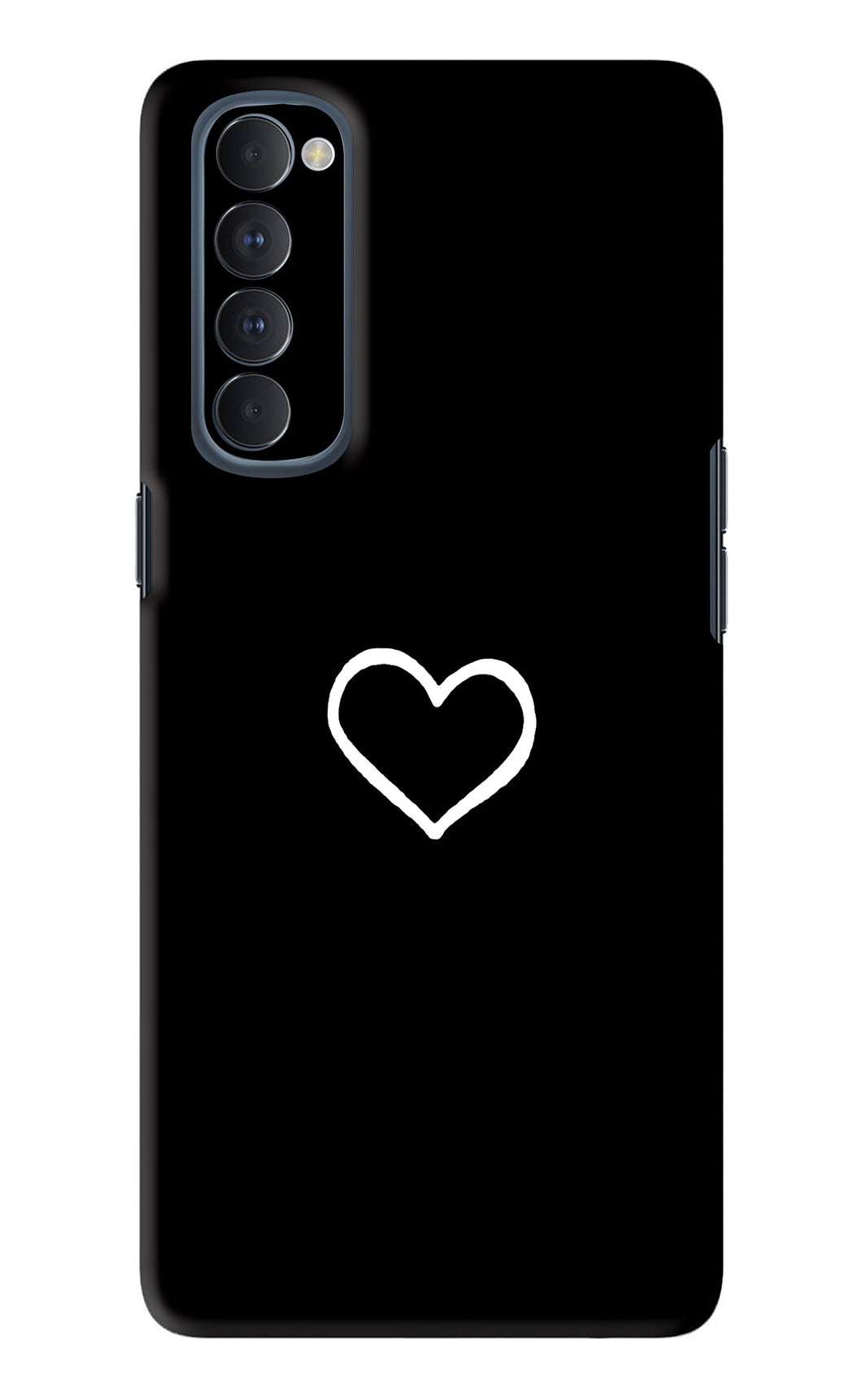 Heart Oppo Reno 4 Pro Back Skin Wrap