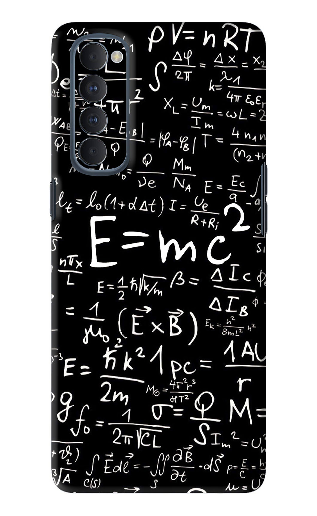 Physics Albert Einstein Formula Oppo Reno 4 Pro Back Skin Wrap