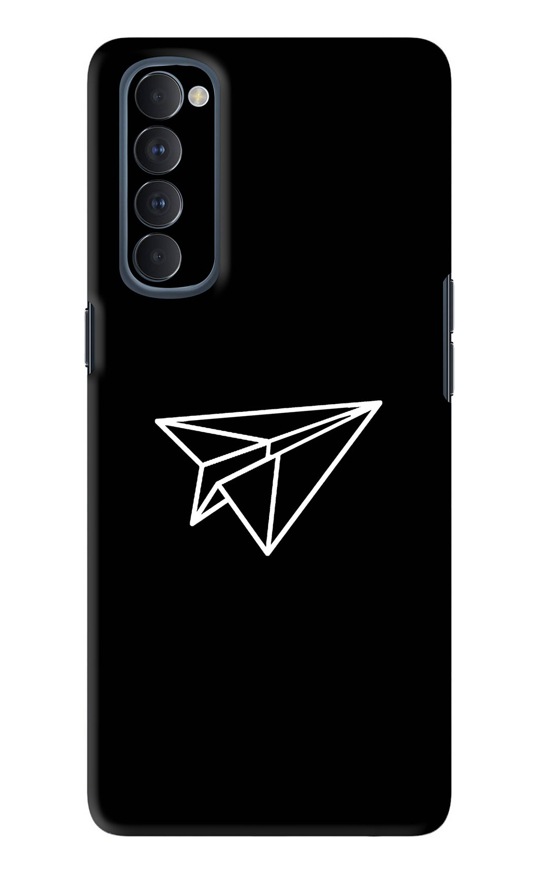Paper Plane White Oppo Reno 4 Pro Back Skin Wrap