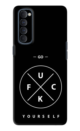 Go Fuck Yourself Oppo Reno 4 Pro Back Skin Wrap