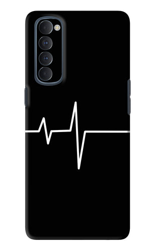 Heart Beats Oppo Reno 4 Pro Back Skin Wrap