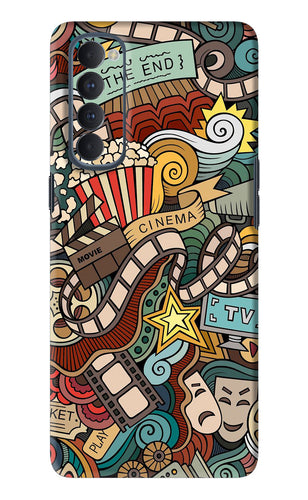 Cinema Abstract Oppo Reno 4 Pro Back Skin Wrap