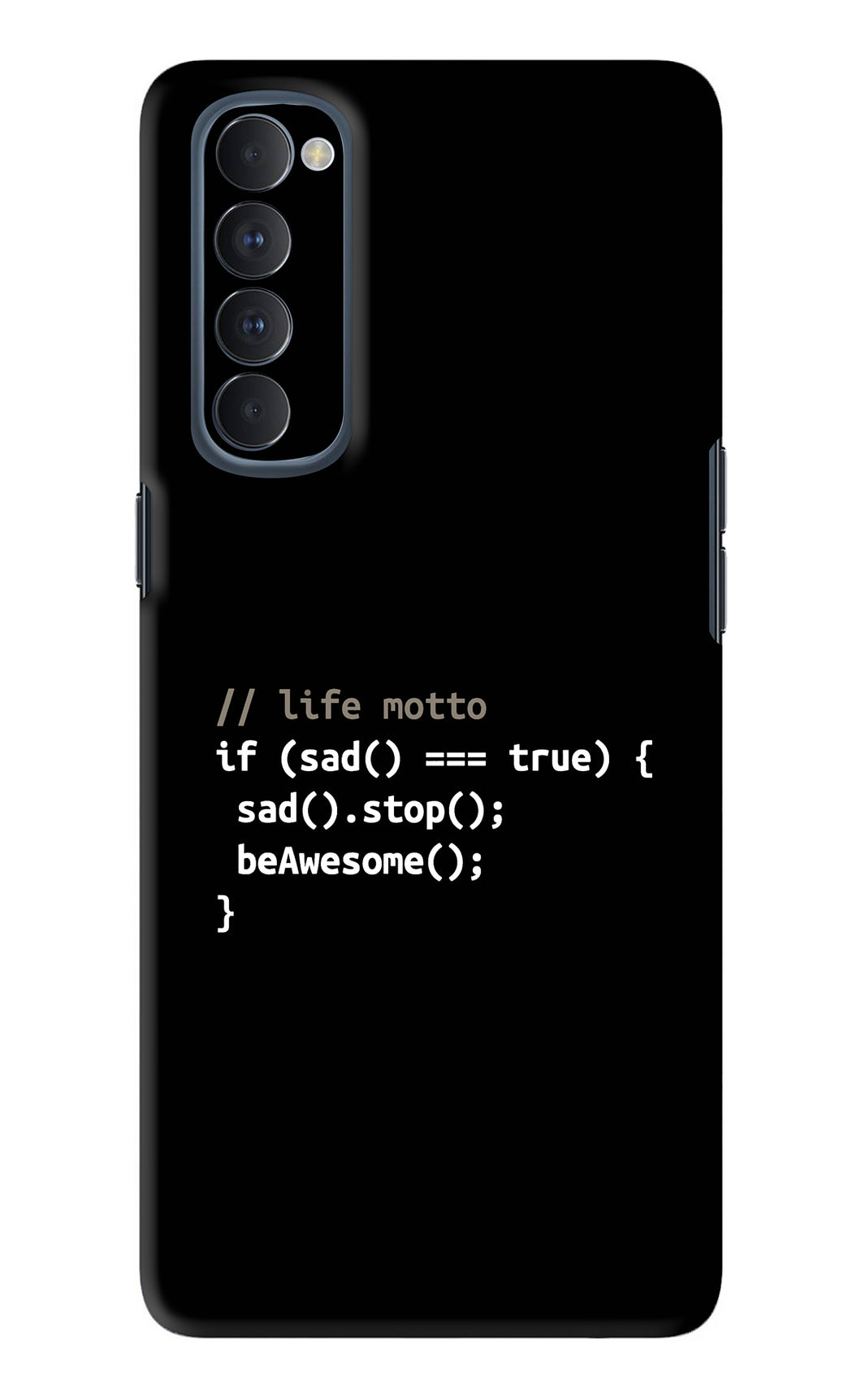 Life Motto Code Oppo Reno 4 Pro Back Skin Wrap