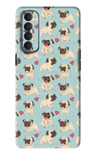 Pug Dog Oppo Reno 4 Pro Back Skin Wrap
