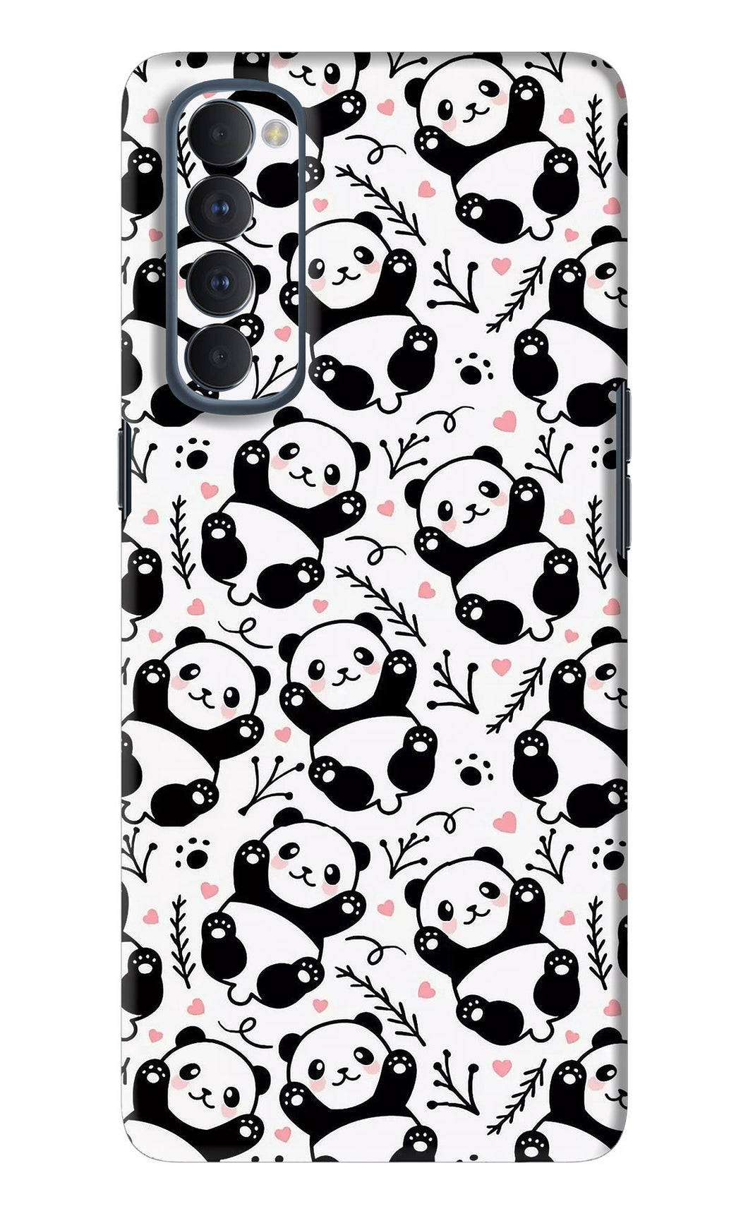 Cute Panda Oppo Reno 4 Pro Back Skin Wrap