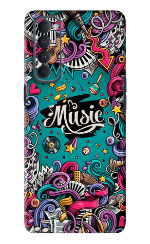 Music Graffiti Oppo Reno 4 Pro Back Skin Wrap