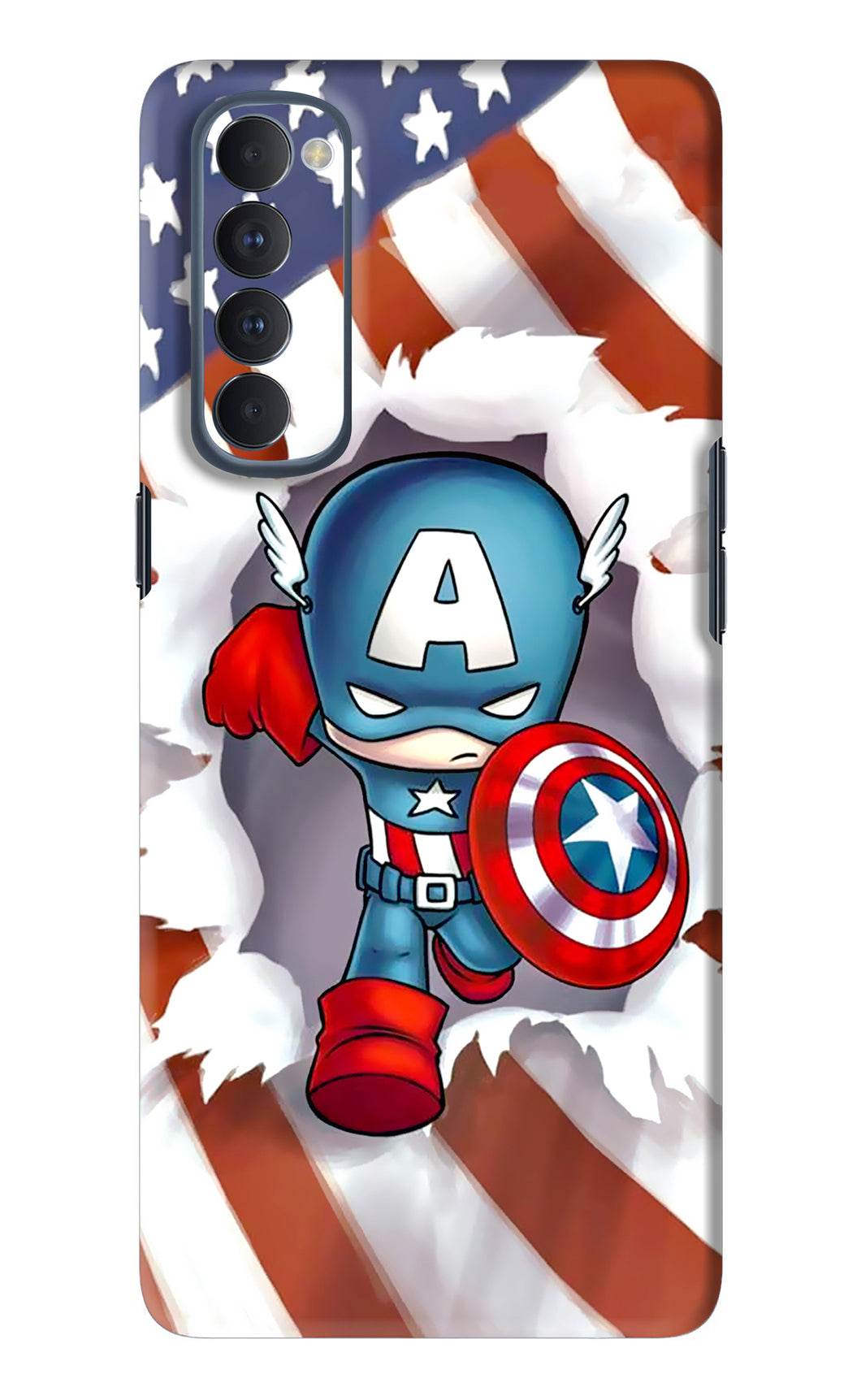 Captain America Oppo Reno 4 Pro Back Skin Wrap