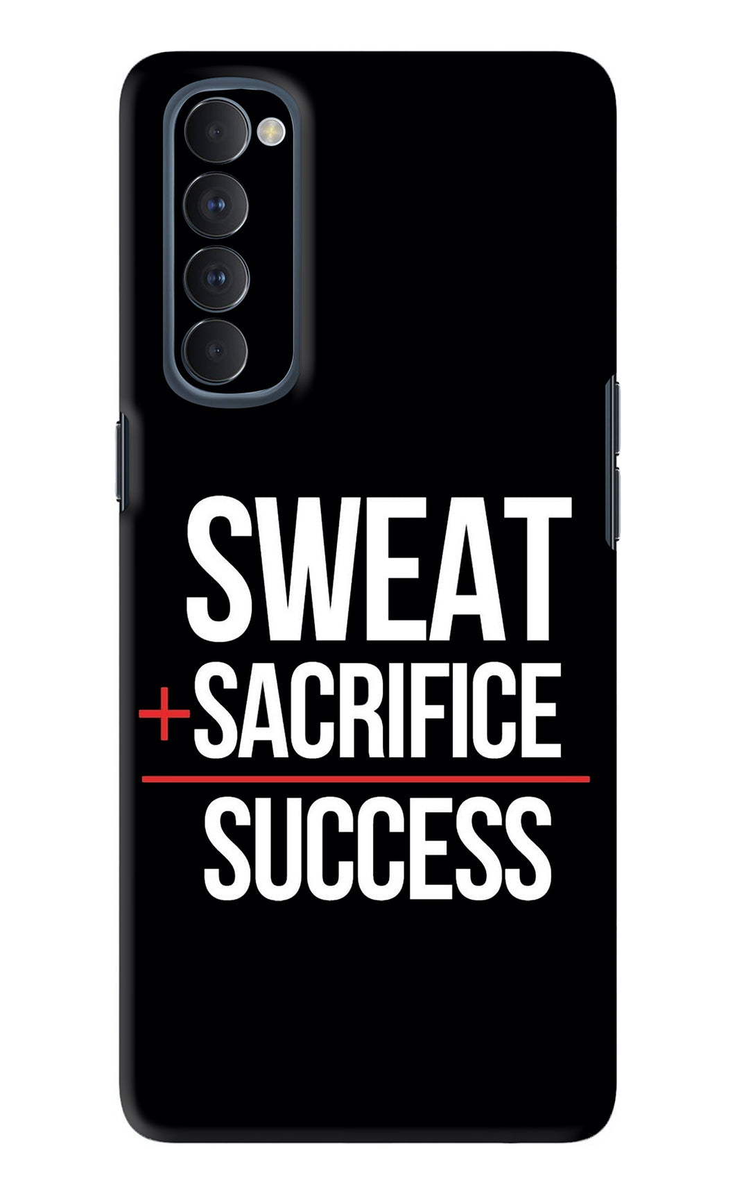 Sweat Sacrifice Success Oppo Reno 4 Pro Back Skin Wrap