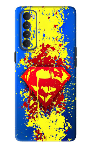 Superman logo Oppo Reno 4 Pro Back Skin Wrap