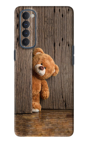 Teddy Wooden Oppo Reno 4 Pro Back Skin Wrap