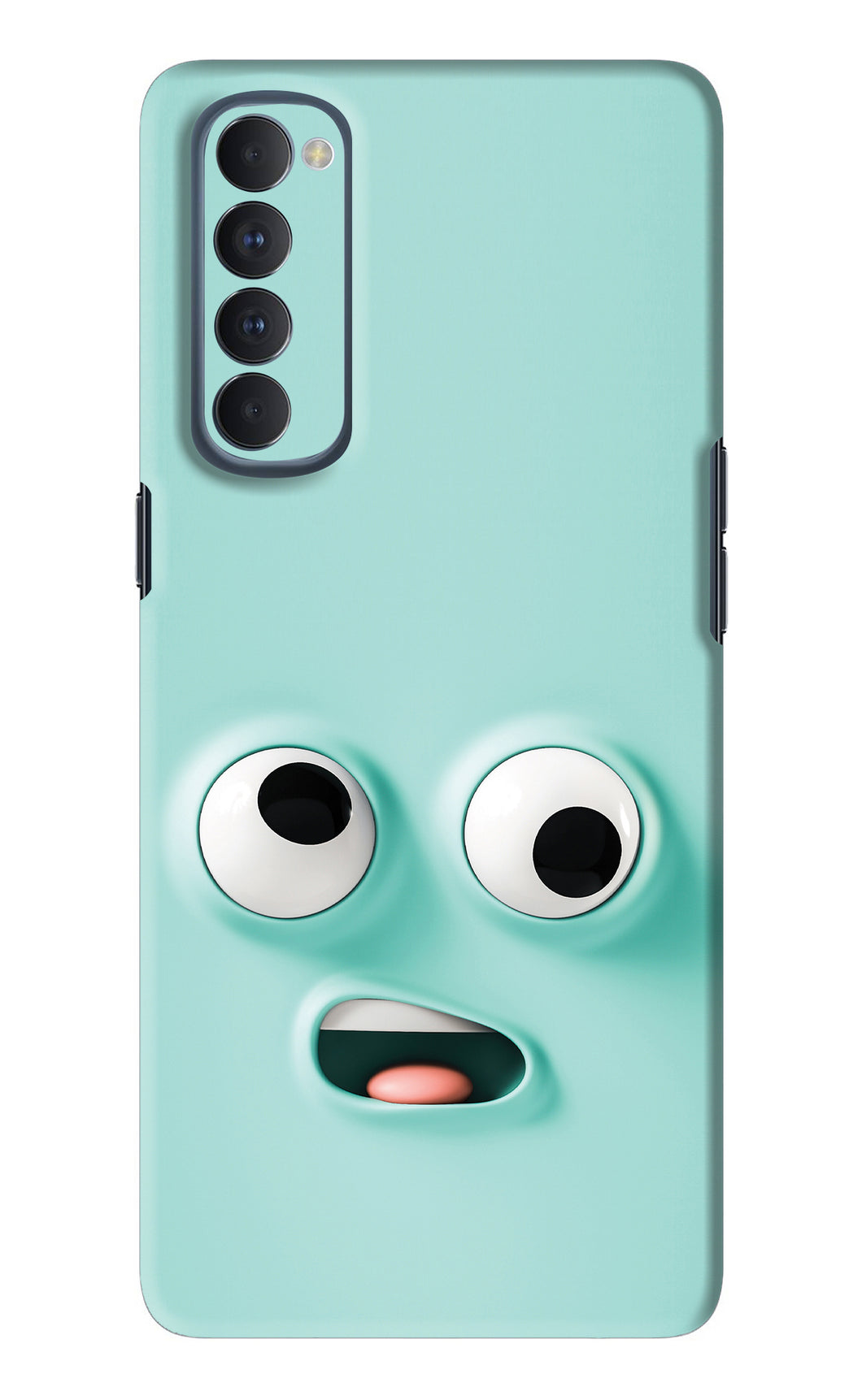 Silly Face Cartoon Oppo Reno 4 Pro Back Skin Wrap
