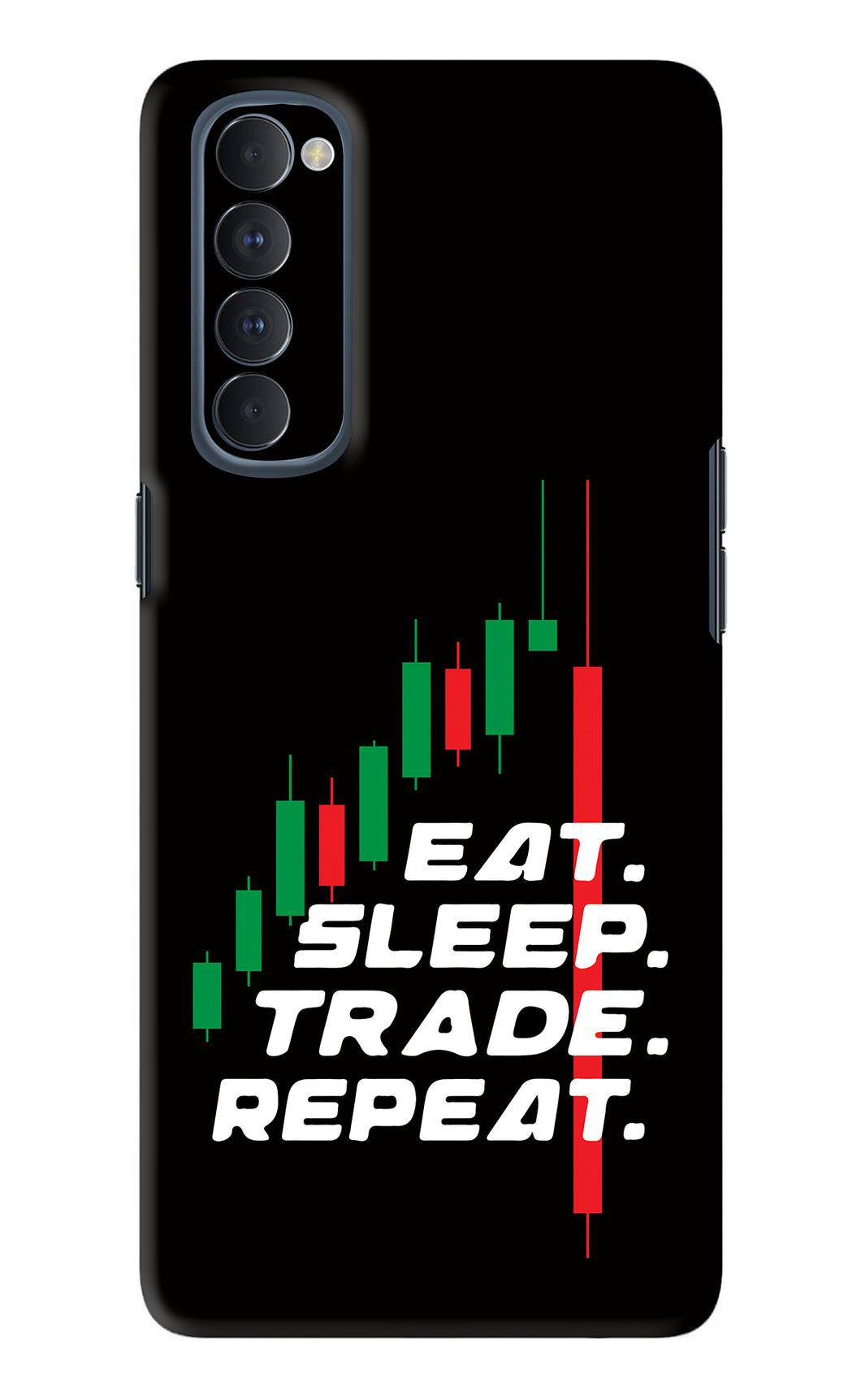 Eat Sleep Trade Repeat Oppo Reno 4 Pro Back Skin Wrap