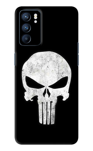 Punisher Skull Oppo Reno 6 Back Skin Wrap