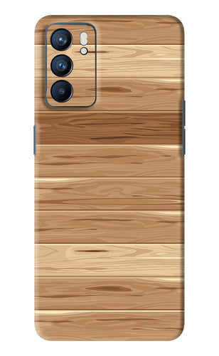 Wooden Vector Oppo Reno 6 Back Skin Wrap