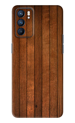 Wooden Artwork Bands Oppo Reno 6 Back Skin Wrap