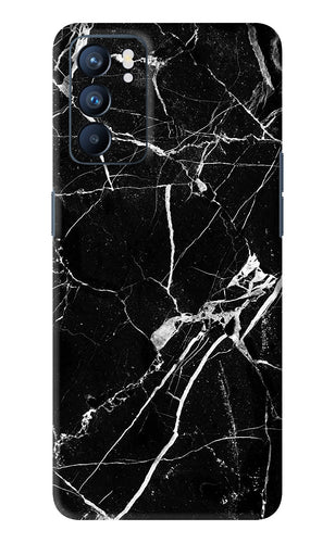Black Marble Texture 2 Oppo Reno 6 Back Skin Wrap