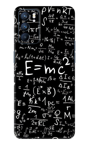 Physics Albert Einstein Formula Oppo Reno 6 Back Skin Wrap