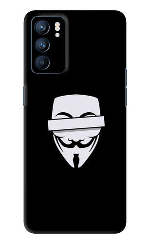 Anonymous Face Oppo Reno 6 Back Skin Wrap