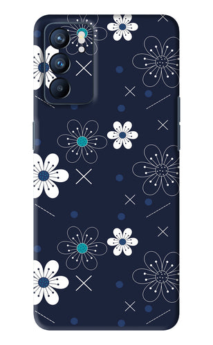 Flowers 4 Oppo Reno 6 Back Skin Wrap