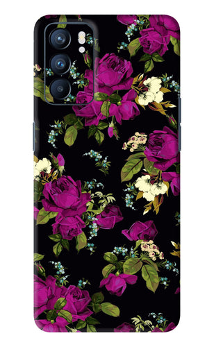 Flowers 3 Oppo Reno 6 Back Skin Wrap