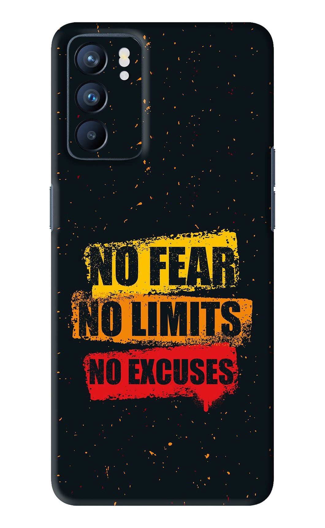No Fear No Limits No Excuses Oppo Reno 6 Back Skin Wrap
