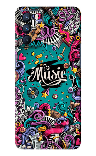 Music Graffiti Oppo Reno 6 Back Skin Wrap