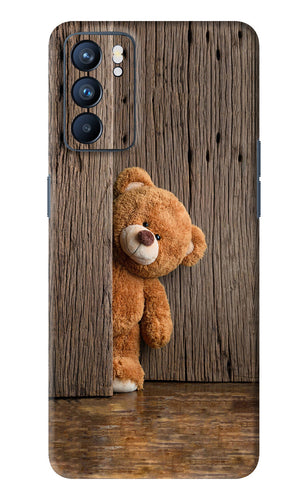Teddy Wooden Oppo Reno 6 Back Skin Wrap