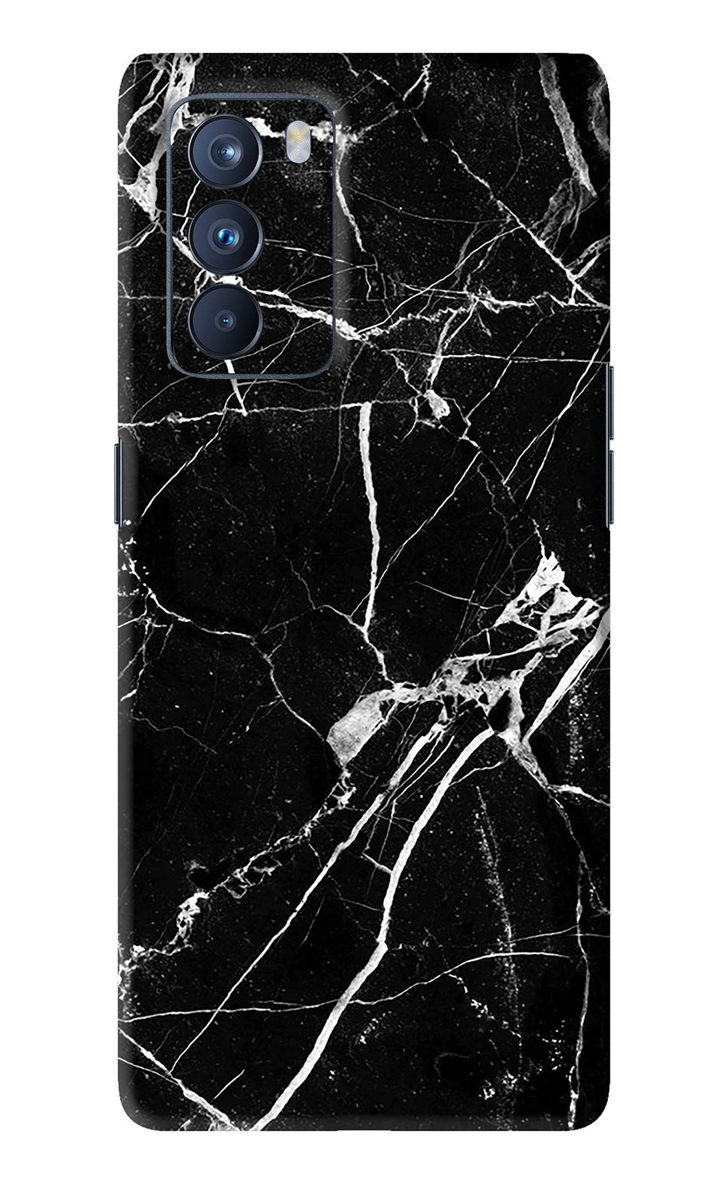 Black Marble Texture 2 Oppo Reno 6 Pro 5G Back Skin Wrap