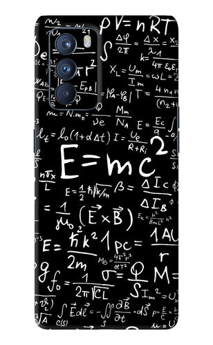 Physics Albert Einstein Formula Oppo Reno 6 Pro 5G Back Skin Wrap