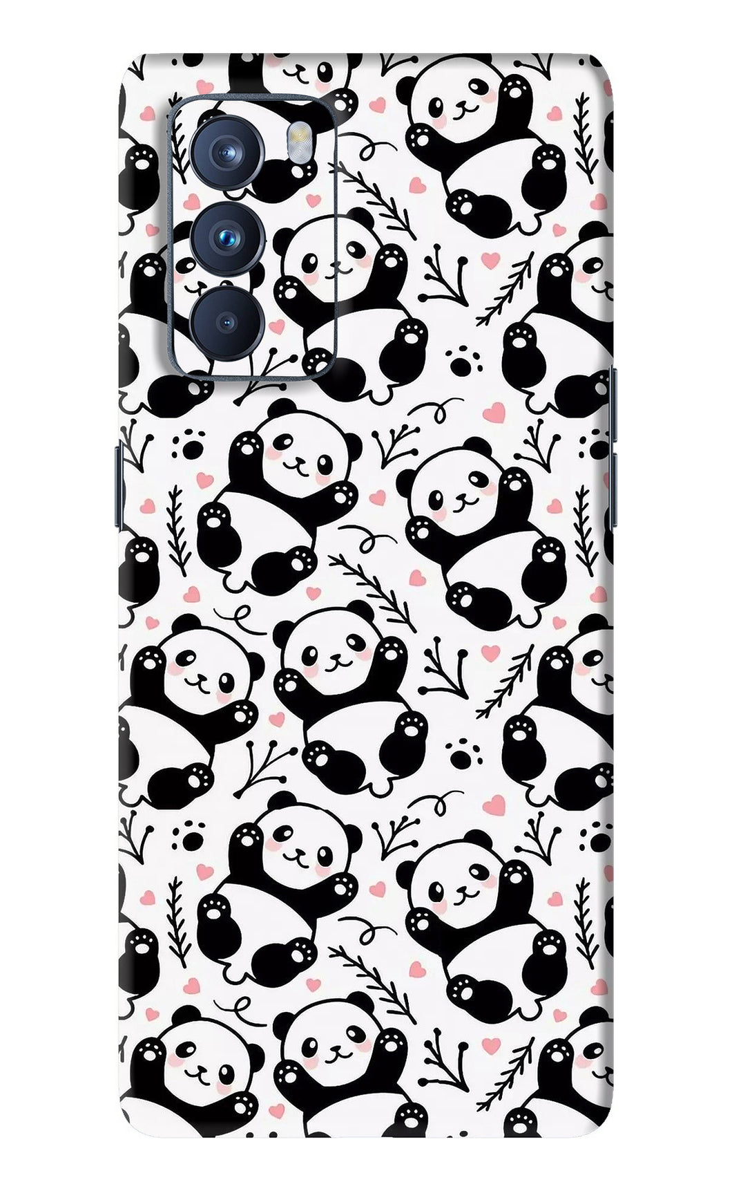 Cute Panda Oppo Reno 6 Pro 5G Back Skin Wrap