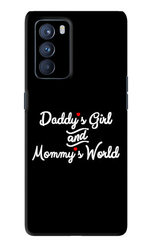 Daddy's Girl and Mommy's World Oppo Reno 6 Pro 5G Back Skin Wrap