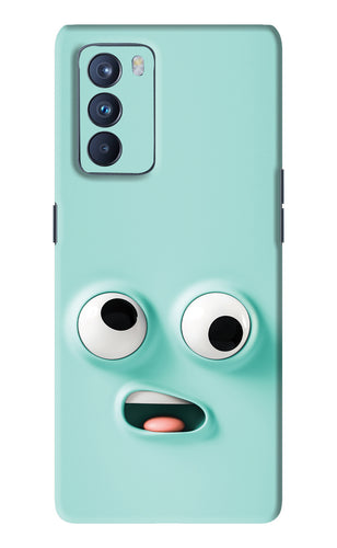 Silly Face Cartoon Oppo Reno 6 Pro 5G Back Skin Wrap