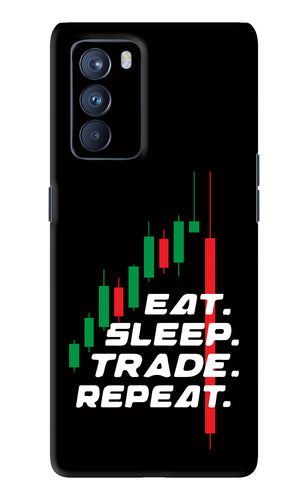 Eat Sleep Trade Repeat Oppo Reno 6 Pro 5G Back Skin Wrap