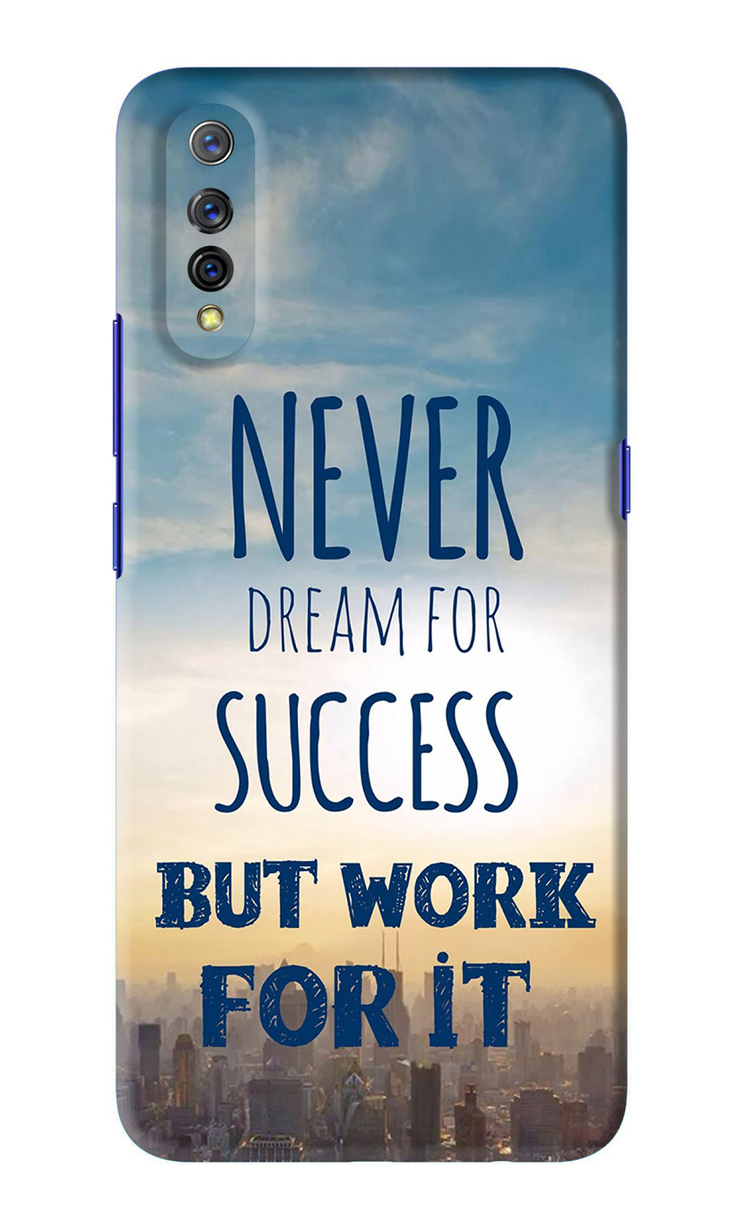 Never Dream For Success But Work For It Vivo S1 Back Skin Wrap