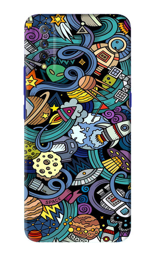 Space Abstract Vivo S1 Back Skin Wrap