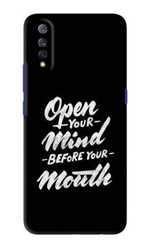 Open Your Mind Before Your Mouth Vivo S1 Back Skin Wrap