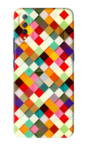 Geometric Abstract Colorful Vivo S1 Back Skin Wrap