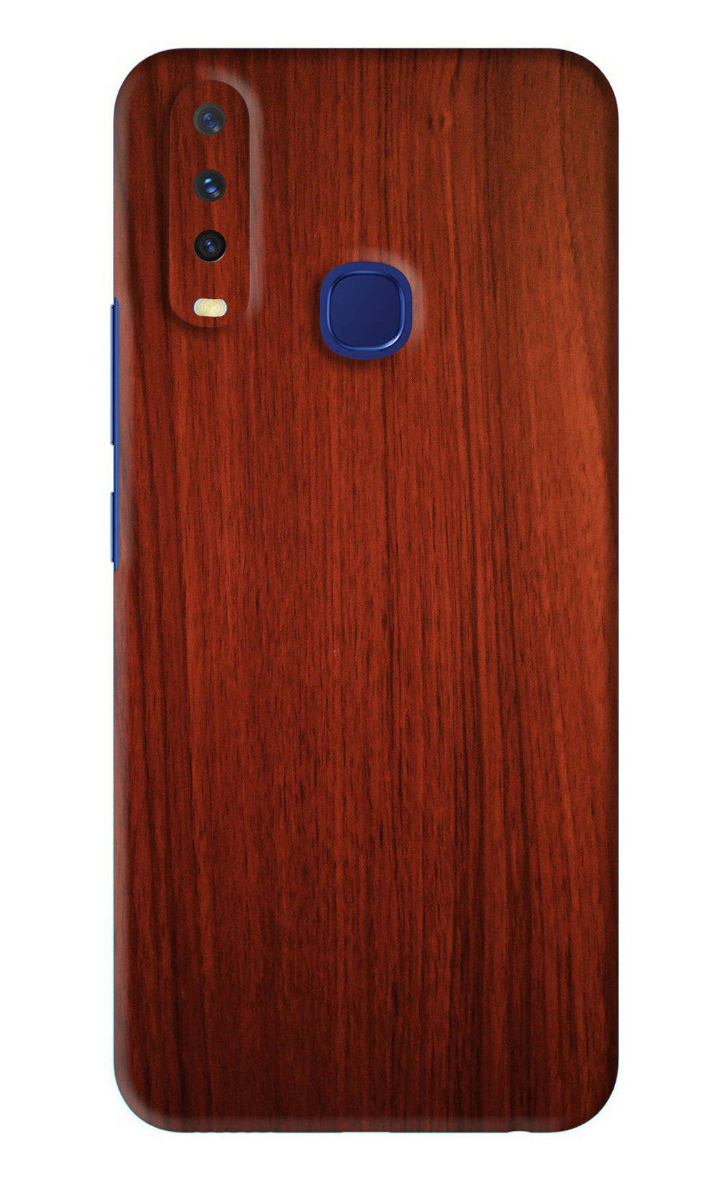 Wooden Plain Pattern Vivo U10 Back Skin Wrap